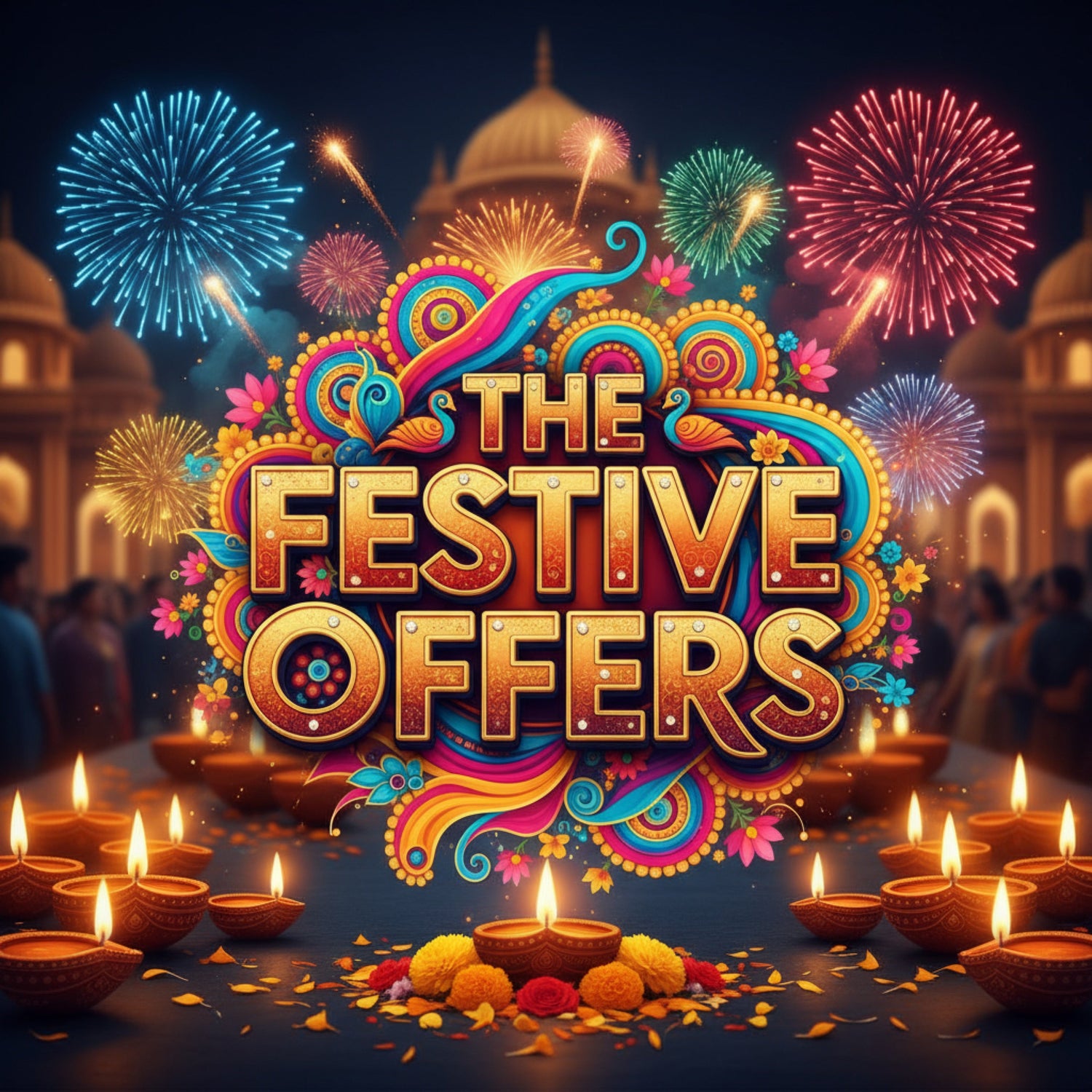 A festive scene with a variety of holiday decor and seasonal gifts, representing the Festive Specials collection.